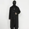 Herrgrenar Black Yamamoto Style Dark Techwear Fashion Clothes Coat med original design och knälängd överrock
