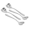 Coffee Scoops Spoon Stainless Steel Glossy Stirring For Cafe