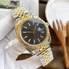 Relógio masculino e feminino marca de luxo relógio designer de alta qualidade aço inoxidável fivela dobrável pulseira moda movimento automático moda casal mão
