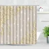 Shower Curtains European Style Relief Painting Shower Curtains Flower Butterfly Pattern Modern Fashion Decor Bathtub Screen Bathroom Curtain Set 231025