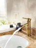 Bathroom Sink Faucets Basin Faucet Antique Brass Bamboo Shape Mixer Single Handle Filter Impurities Kitchen Accessories