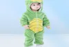 Vêtements pour bébés filles et garçons Pyjama barboteuse pour bébé dinosaure Lion À capuche mameluco bebe costumes d'animaux d'hiver roupa de bebe drop 26882928