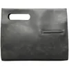 Briefcases Xiao.p Fashion Male High Quality Pu Leather Retro Handbag Design Single Shoulder Bag Gray Small Bag Small Briefcase Handbag 231026