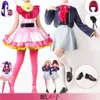 Ai Hoshino – perruque de Costume de Cosplay Anime Oshi No Ko, robe Lolita Rose, jupe de scène, Rose mignonne pour filles, Costume d'halloween