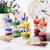 Christmas Decorations Wood Carousel Horse Pendant Festival Decoration Mini Wooden Xmas Ornaments Easter Kids Toys Year Gifts 231026