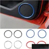 Altri accessori interni Car Door Speaker Trim Ring Decorazione lunetta per Ford Mustang Accessori interni Drop Delivery Automobiles Dhdyj