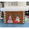 outdoor activities 2023 newest christmas house inflatable santa grotto portable inflatable tent for party