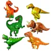 Decorazioni natalizie 127 pezzi Set Dinosauro Palloncino Ghirlanda Arco Kit Foresta Festa Compleanno Baby Shower Decorazione in lamina verde arancione 231026
