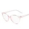 サングラスフレームビンテージ猫の眼鏡フレーム女性眼鏡眼鏡透明レンズアンチブルーライトアイウェアスペクタクル