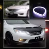 NYA 2 PCS CAR LED DRL Strip Signal Lights 12V 30cm 45 cm 60 cm Styling Dekorativ mjuk rör Flexibel vattentät dagsljudlampor