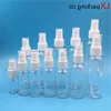 100 pcs/lot Free Shipping 50 60 100 120 150 ml Clear Retillable Plastic Spray Perfume Bottles Empty Cosmetic Vhhdd
