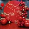 Decorazioni natalizie 75 pezzi Kit arco ghirlanda palloncino rosso Palloncini giorno San Valentino Matrimonio Compleanno Baby Shower Party 231026