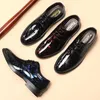 Dress Shoes Est Italian Oxford For Men Luxury Patent Leather Wedding Pointed Toe Classic Derbies Plus Size 38-47