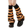 Frauen Socken JK Lolita Bein Wärmer Herbst Winter Gestreifte Gestrickte Fuß Abdeckung Warme Lange Harajuku Y2K Punk Gothic Häkeln