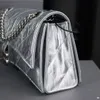 Topkwaliteit luxe zandloper designer tas schoudertassen handtassen onderarm tas modieuze dinertas cowhide tas gestreepte body tas crush ketting clausule okselzak