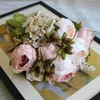 Dekorative Blumen Peony Bouquet Silk Künstliche Blumensträuße Verarbeitung Natur falsch