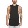 Canotte da uomo Palestre Abbigliamento Bodybuilding Top Uomo Fitness Canotta senza maniche Camicia in cotone Muscle Guys Canottiera di marca per B202f