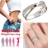 Magnetic Weight Loss Ring Health Fitness Jewelry Fat Burning Design Opening Therapy Fashion286a