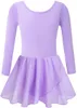 Stage Wear Girls Tank Ballet Leotards With Skirt Cute Butterfly Hollow Back Design Toddler Ballerina Dance Tutu Dress