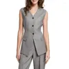 Women's Vests Vest For Women Pants Suit Casual Fashion Comfortable Commuting Work Wear Fit Irregular Back Womans Clothing