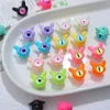 Pendant Necklaces 22x21mm Cartoon Single Eye Monster Beads For Y2k Jewelry Making Kids Hair Rope Key Phone Chain Keychain Necklace DIY