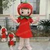 Costume della mascotte della fragola di Halloween Formato adulto Cartoon Personaggio a tema Anime Carnevale Uomo Donna Abito Natale Fancy Performance Party Dress