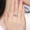 Anelli a grappolo Argento sterling 925 0,5 1 2 Moissanite Classico Testa di mucca Vita piccola Anello da donna Bellissimi gioielli