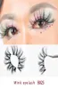 25 mm fransar 3D Soft 100 Mink Hair False Eyelashes Long Wispies Multilayers Fluffy Eye Lashes Extensions Handgjorda Makeup Återanvändbar 5207426