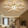 Luzes de teto luz mudança de cor led decorativa simples luminária de tecido cozinha