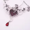 Pendant Necklaces Fashion Rose Vine Dripping Oil Red Gemstone Necklace Halloween Gothic Punk Temperament Enhancement Gift2398