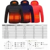 Outdoor Jackets Hoodies Zone 2-21 Hot Jacket Men's and Women's USB Electric Winter Warm Hunting Camping Hiking Skiing Clothing 231026