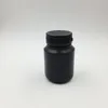 50pcs/lot 100ml 100cc Plastic HDPE Black Pharmaceutical container Pill Bottles with hard pull-ring cap for Medicine Packaging Xejqi