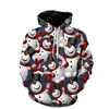 Sweat-shirt à capuche pour hommes et femmes, série bonhomme de neige de noël imprimé en 3D, décontracté, mode Y2K, pull Large Sudaderas