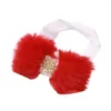 Accessori per capelli Inverno Natale Neonato Fiocco di neve Papillon Copricapo Comoda fascia in nylon per ragazza in peluche