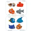 Jouets de bain pour bébé Jouets de bain pour bébé trouver des poissons enfants flotteur pulvérisation d'eau presser Aqua en caoutchouc souple salle de bain jouer animaux figurine de bain jouet pour enfants 231026