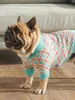 Hondenkleding DUOMASUMI Blauw Hart Hond trui Designer Hondenkleding voor Franse Bull Dog Pug Teddy Bichon Schnauzer Shiba Outfits Puppykleding 231025