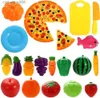 Cuisines Jouer à Couper des Aliments Fruits Légumes Ensemble Jouer Cuisine Couper des Aliments en Plastique pour Enfants Faire Semblant Jouer Jouets de Cuisine Jouet Alimentaire Éducatif EnfantsL231026