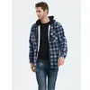 Männer Jacken Herbst Und Winter Kariertes Hemd Plüsch Verdickte Top Lamm Fleece Mantel Mode Marke Jacke