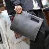 Briefcases Xiao.p Fashion Male High Quality Pu Leather Retro Handbag Design Single Shoulder Bag Gray Small Bag Small Briefcase Handbag 231026