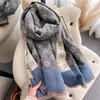 Schals Dicke Winter Poncho Schal Luxus Floral Warm Schal Wrap Kaschmir Pashmina Design Decke Bufanda Echarpe 2023 U0DV