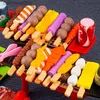 キッチンプレイフードミニキッチンプレイおもちゃ玩具バーベキューセット子供用料理シミュレーション食品マルチセットクリスマスギフトddlersl231026