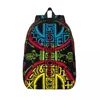 Rucksack Amazigh Kabyle-Muster, Canvas-Rucksäcke für Damen, College, Schule, Studenten, Büchertasche, passend für 15-Zoll-Laptops, geometrische traditionelle Taschen