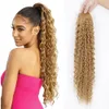 Synthetic s LISI GIRL Drawstring Hairpiece Clip In Hair Long Tail With Elastic Band Natural Looking 231025