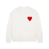 Fashion Mens sweatshirt Designer knitted sweater men hoodie Embroidered Heart Solid Color Big Love Round Neck Short Sleeve shirt for Men and Women keep warm hoodie