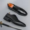 Dress Shoes 2023 For Men Black Men's Business Formal Leather Oxfords Footwear Man High Quality Derby Zapatos Hombre