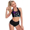 Yoga outfit Dream Catcher Sport Bra U Neck färgglada tryck vadderade strandrackback -skördar BHIC PROPE ACTIVE TOP FÖR GIRLER