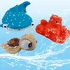 Jouets de bain pour bébé Jouets de bain pour bébé trouver des poissons enfants flotteur pulvérisation d'eau presser Aqua en caoutchouc souple salle de bain jouer animaux figurine de bain jouet pour enfants 231026