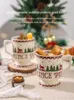 Mugs KAWASIMAYA Christmas Cup Ceramic Mug Girls High Value Home Breakfast Milk Coffee Cups 231026