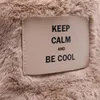 Evening Bags MABULA KEEP CALM BE COOL Faux Fur Tote Handbags Branded Fashion Soft Crossbody Bag Small Women Phone Purse and Pouch 231026