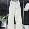 Pantaloni jeans da donna di design Pantaloni jeans classici a vita alta Pantaloni jeans stile hiphop street per signora